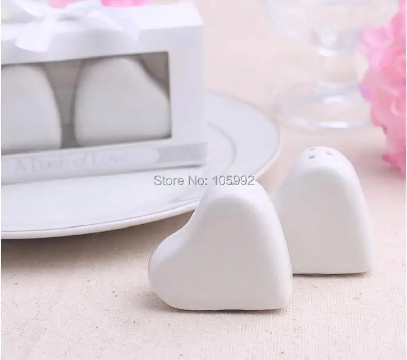200PCS/LOT(100BOXES) Wedding Gifts of "A Dash of Love" Ceramic Heart Salt and Pepper Shakers ALIBABA Golden Supplier
200PCS/LOT(100BOXES) Wedding Gifts of "A Dash of Love" Ceramic Heart Salt and Pepper Shakers ALIBABA Golden Supplier