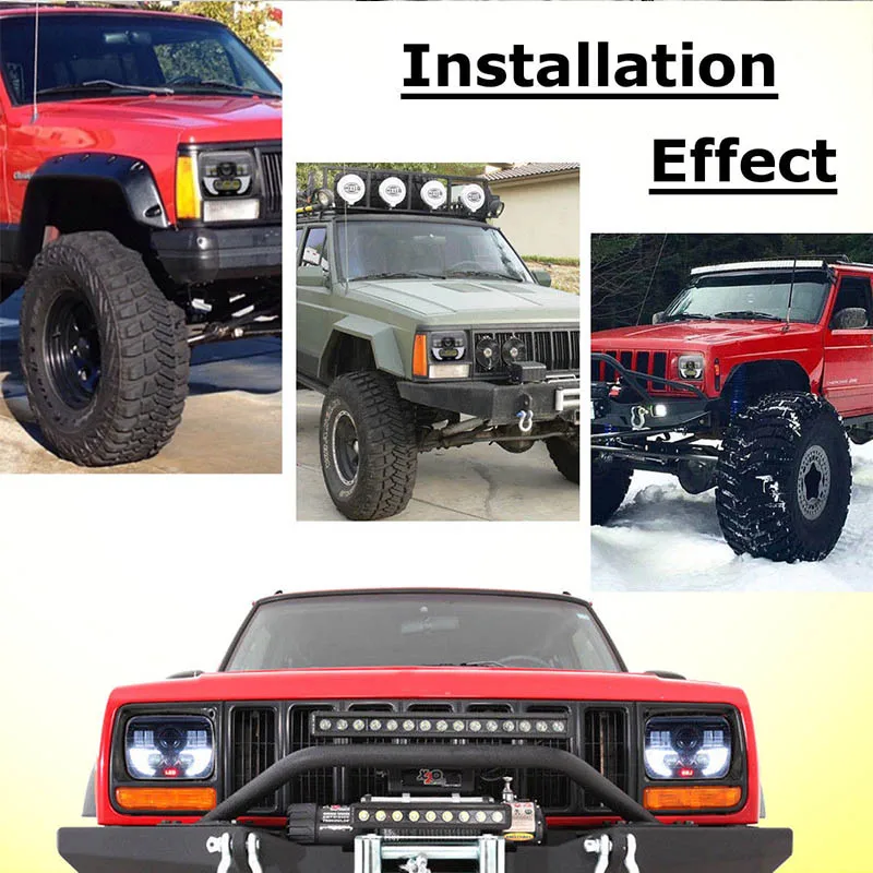 Car 5 X 7" 7X6" 90w Projector Square Black Truck LED Headlight DRL Led headlamp High Low beam For Jeep Cherokee XJ Off Road Lamp
Car 5 X 7" 7X6" 90w Projector Square Black Truck LED Headlight DRL Led headlamp High Low beam For Jeep Cherokee XJ Off Road Lamp