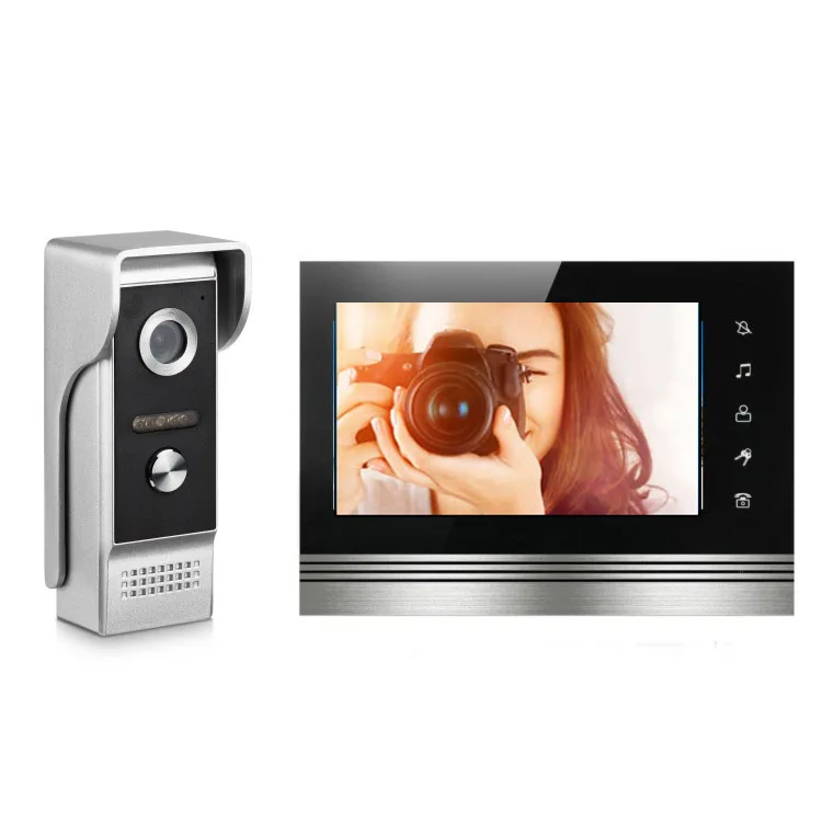 XinSiLu 7'' TFT LCD Wired Video Door Phone System Visual Intercom Doorbell 800x480 Indoor Monitor 700TVL Outdoor Infrared Camera
XinSiLu 7'' TFT LCD Wired Video Door Phone System Visual Intercom Doorbell 800x480 Indoor Monitor 700TVL Outdoor Infrared Camera