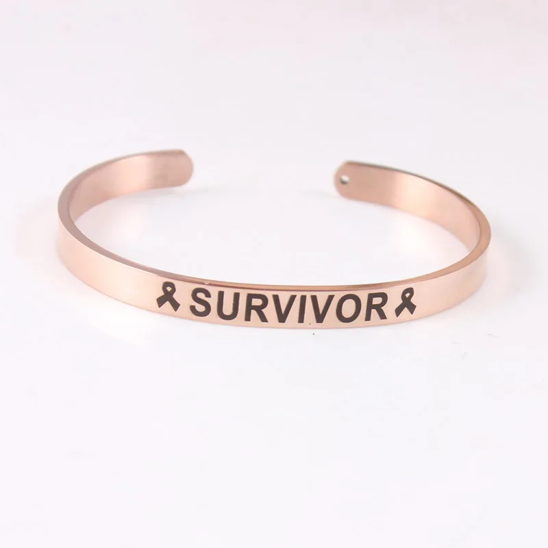 3pcs 316L Stainless Steel Bangle Positive Inspirational Quote Cuff Bracelets Survivor Fighter Ribbon Mantra Bracelets For Cancer
3pcs 316L Stainless Steel Bangle Positive Inspirational Quote Cuff Bracelets Survivor Fighter Ribbon Mantra Bracelets For Cancer