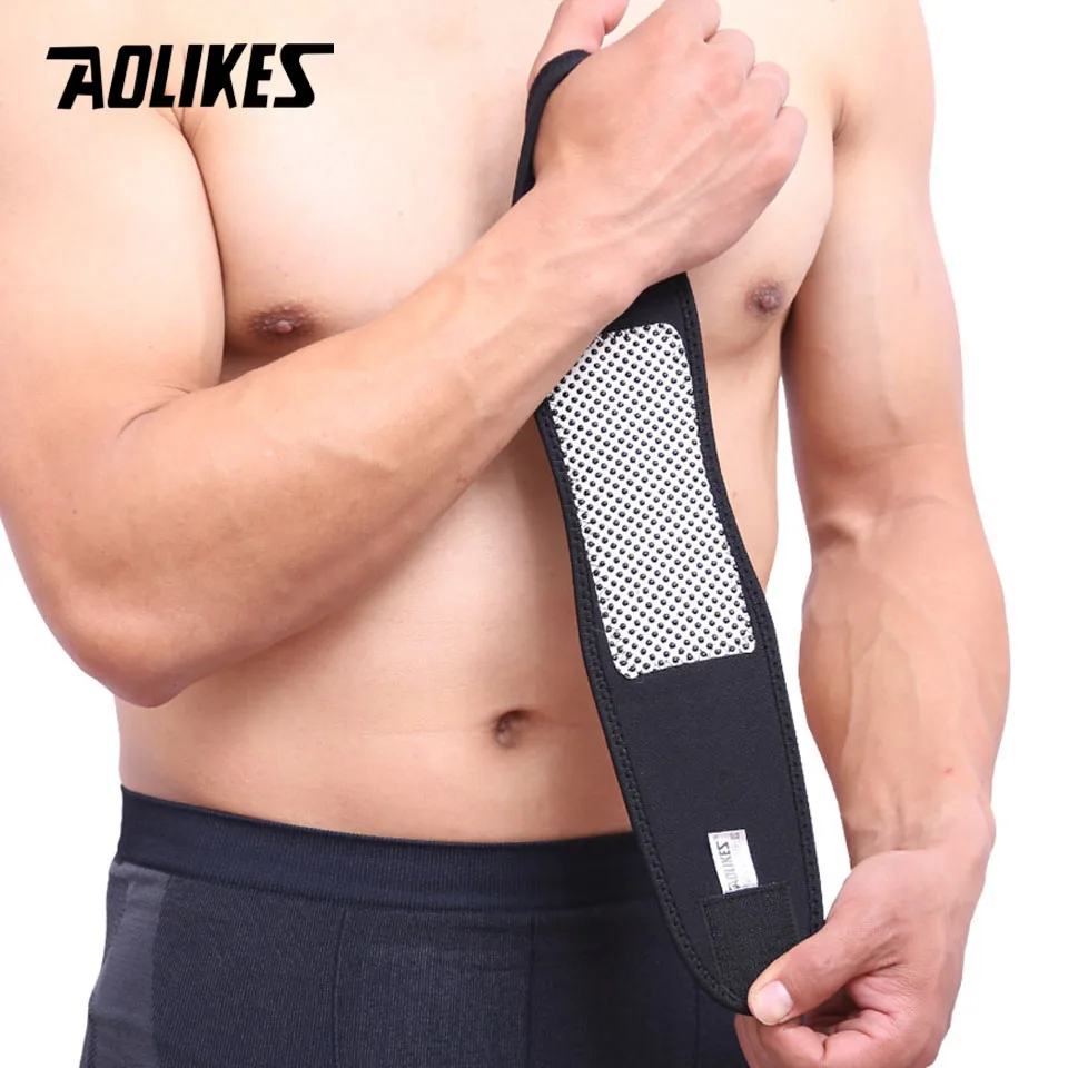 AOLIKES 1 Pair Adjustable Self-heating Tourmaline Magnet Wrist Support Straps Wraps Sports Wristband Warm Wrist Band For Gym
AOLIKES 1 Pair Adjustable Self-heating Tourmaline Magnet Wrist Support Straps Wraps Sports Wristband Warm Wrist Band For Gym