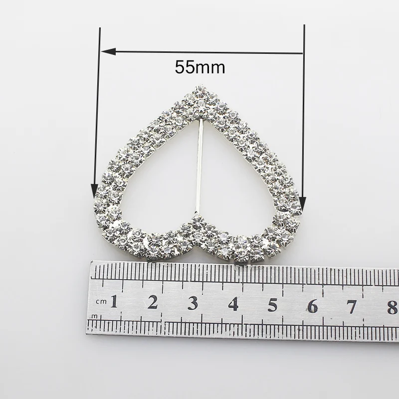 New sales price 5pcs/bag 51*55mm Silver heart-shaped Rhinestone Buckle Jewelry fittings Craft Decoration Accessories
New sales price 5pcs/bag 51*55mm Silver heart-shaped Rhinestone Buckle Jewelry fittings Craft Decoration Accessories