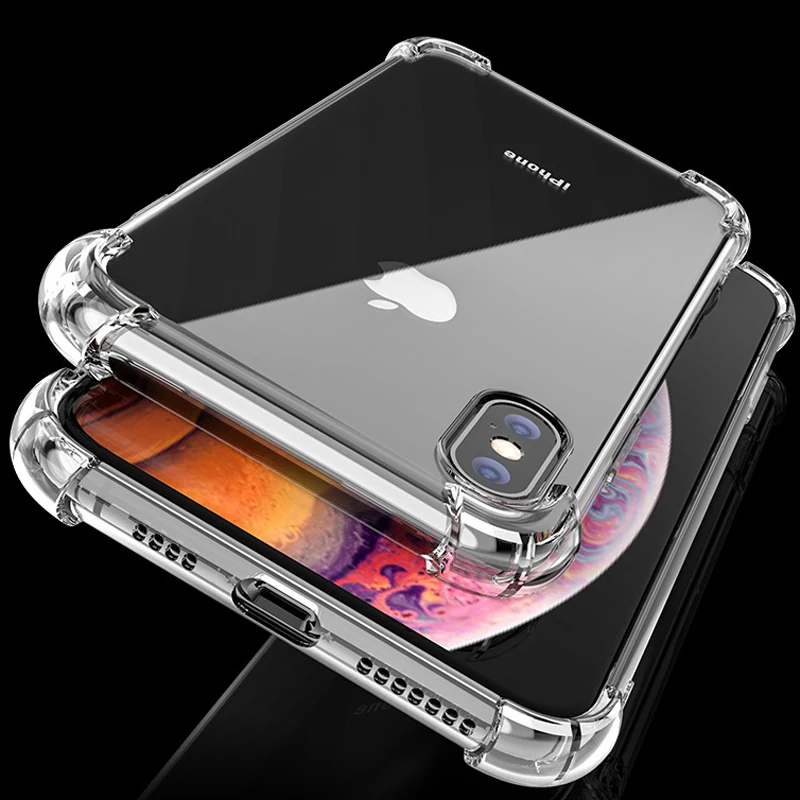 Модный противоударный бампер прозрачный силиконовый чехол для телефона iPhone 11 Pro