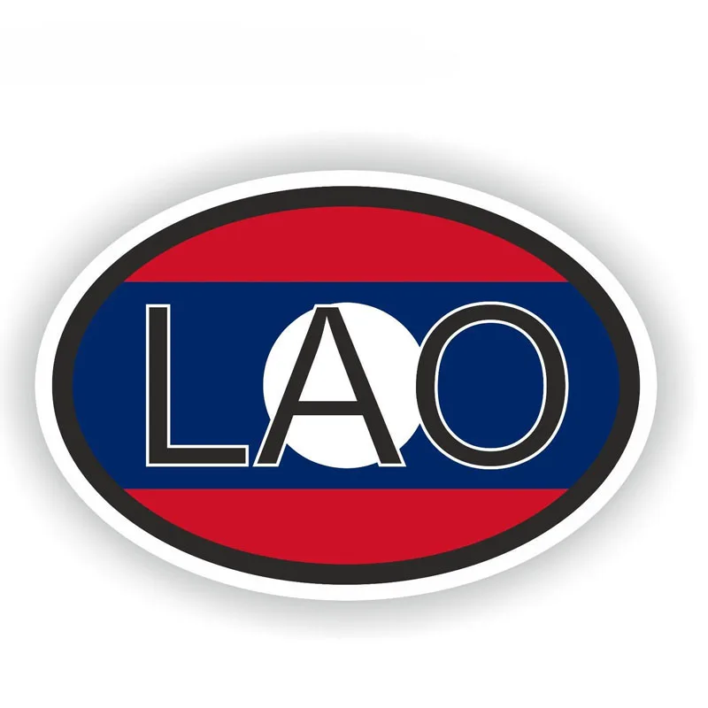 YJZT 15CM*10CM Laos Country Code With Flag Sticker Oval Decal Helemt Car Sticker 6-0938
YJZT 15CM*10CM Laos Country Code With Flag Sticker Oval Decal Helemt Car Sticker 6-0938