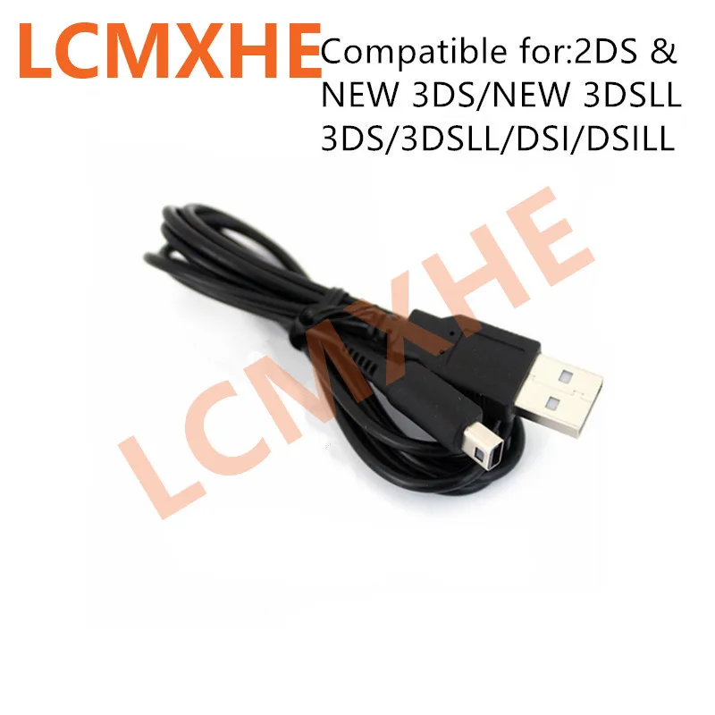 1 2 M USB зарядное устройство дата кабель для 3DS/3dsll/DSiLL/NEW 3DS/NEW 3DS XL/3DS LL 3dsxl/2DS|cable for|cables for