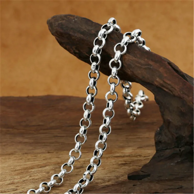 6mm 100% Pure 925 Sterling Silver Chains Necklaces for Men Sterling Silver Necklace Accessories
6mm 100% Pure 925 Sterling Silver Chains Necklaces for Men Sterling Silver Necklace Accessories