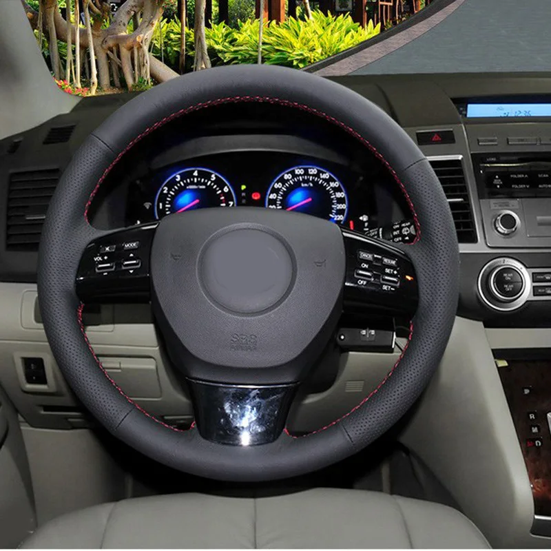 Car- Styling New Anti Slip Black PU Leather Steering Wheel Stitch on Wrap Cover For Mazda 8
Car- Styling New Anti Slip Black PU Leather Steering Wheel Stitch on Wrap Cover For Mazda 8