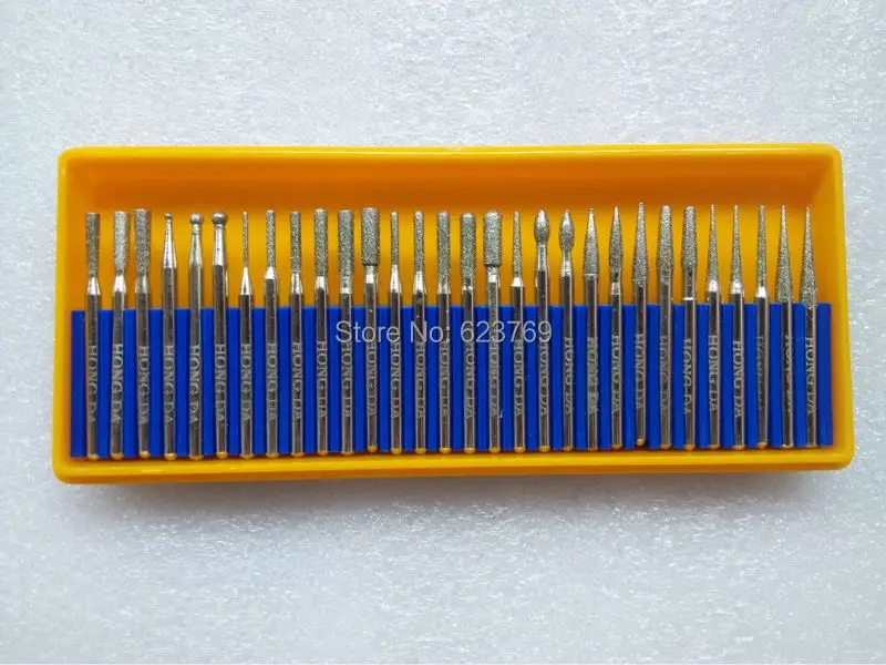 RZZ Diamond Burrs Bur Bit Dremel Rotary Tool Drill Bit Diamond Mounted Point Set Free Ship 2sets/lot
RZZ Diamond Burrs Bur Bit Dremel Rotary Tool Drill Bit Diamond Mounted Point Set Free Ship 2sets/lot