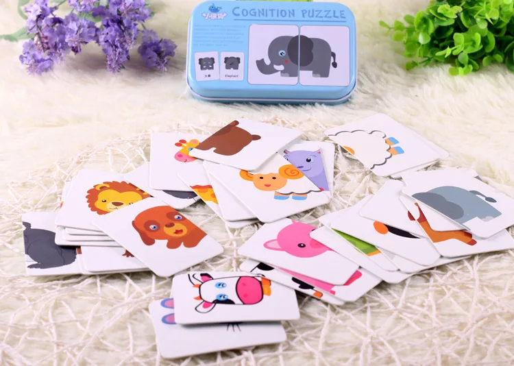 Детские Игрушки для раннего обучения с головой младенцев когнитивные карточки