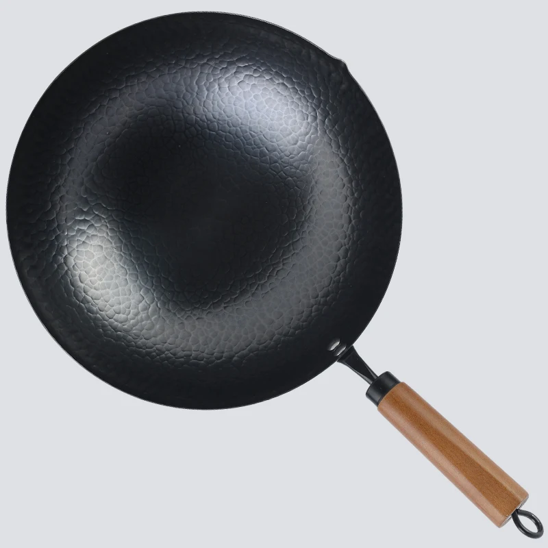 Wok сковорода печи Утюг Чугунный ВОК приготовления горшок без покрытия