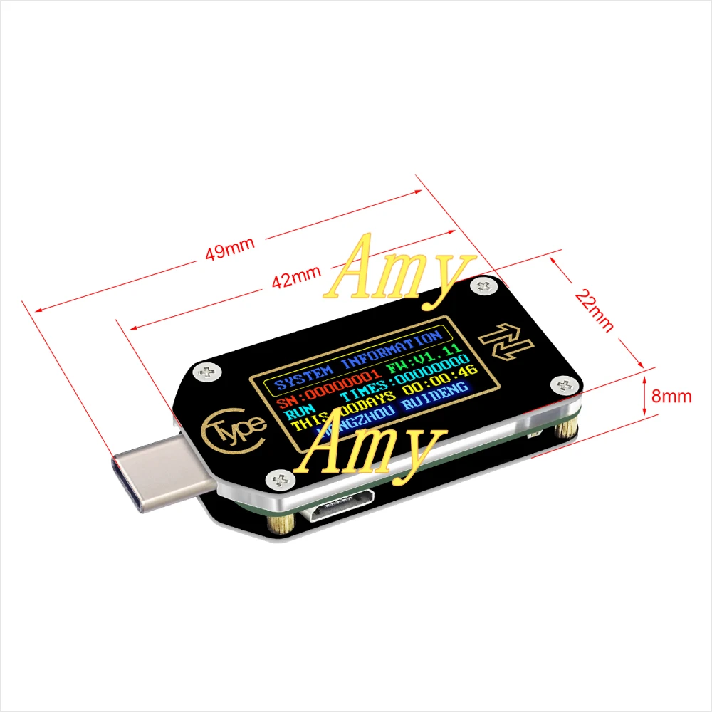 Fast Charge PD Protocol Detection Type-C Voltmeter USB Capacitance TC66 Measuring Instrument
Fast Charge PD Protocol Detection Type-C Voltmeter USB Capacitance TC66 Measuring Instrument