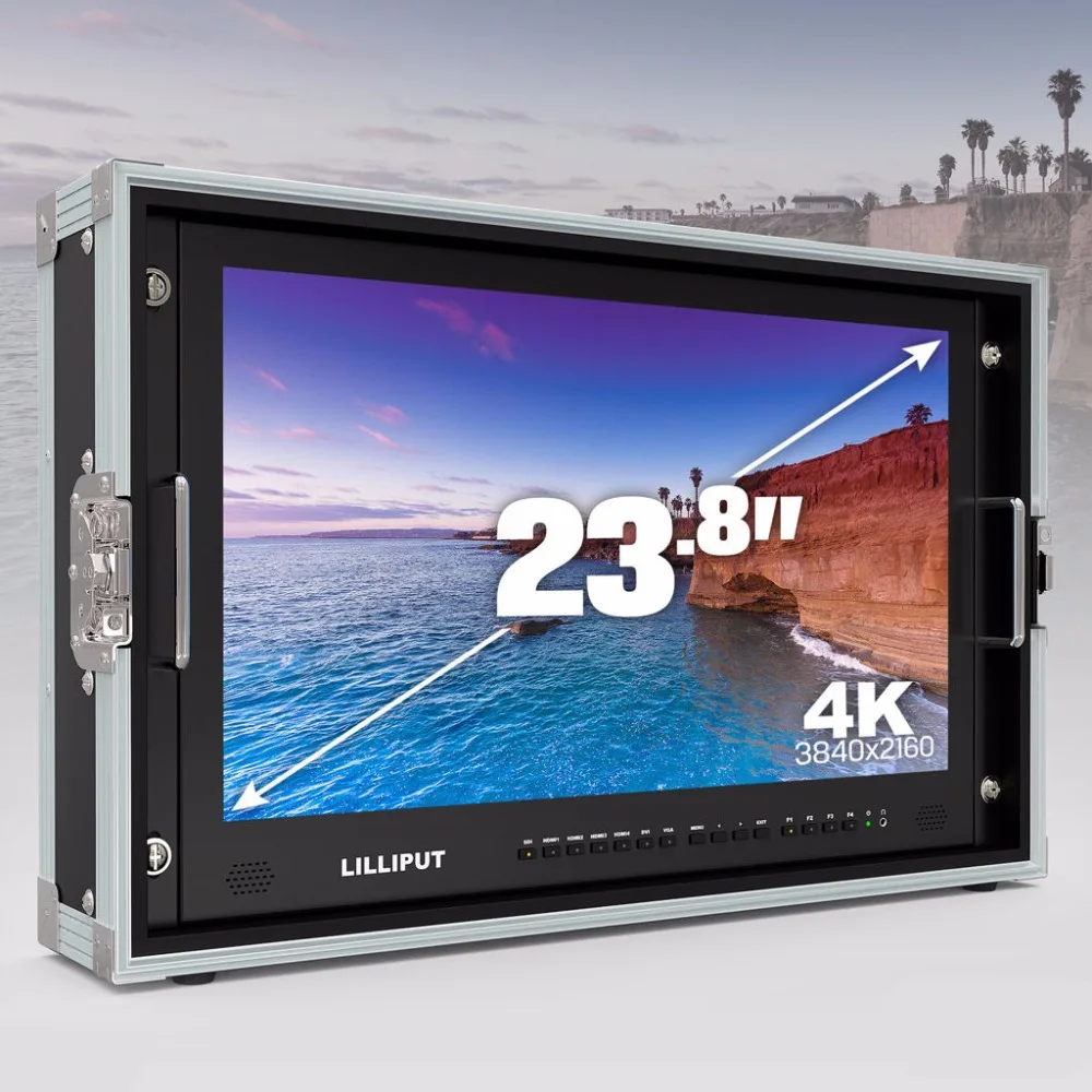 Монитор LILLIPUT 23 8 "3840*2160 3G SDI 4K Ultra HD Переносной монитор для вещания HDMI TALLY камеры