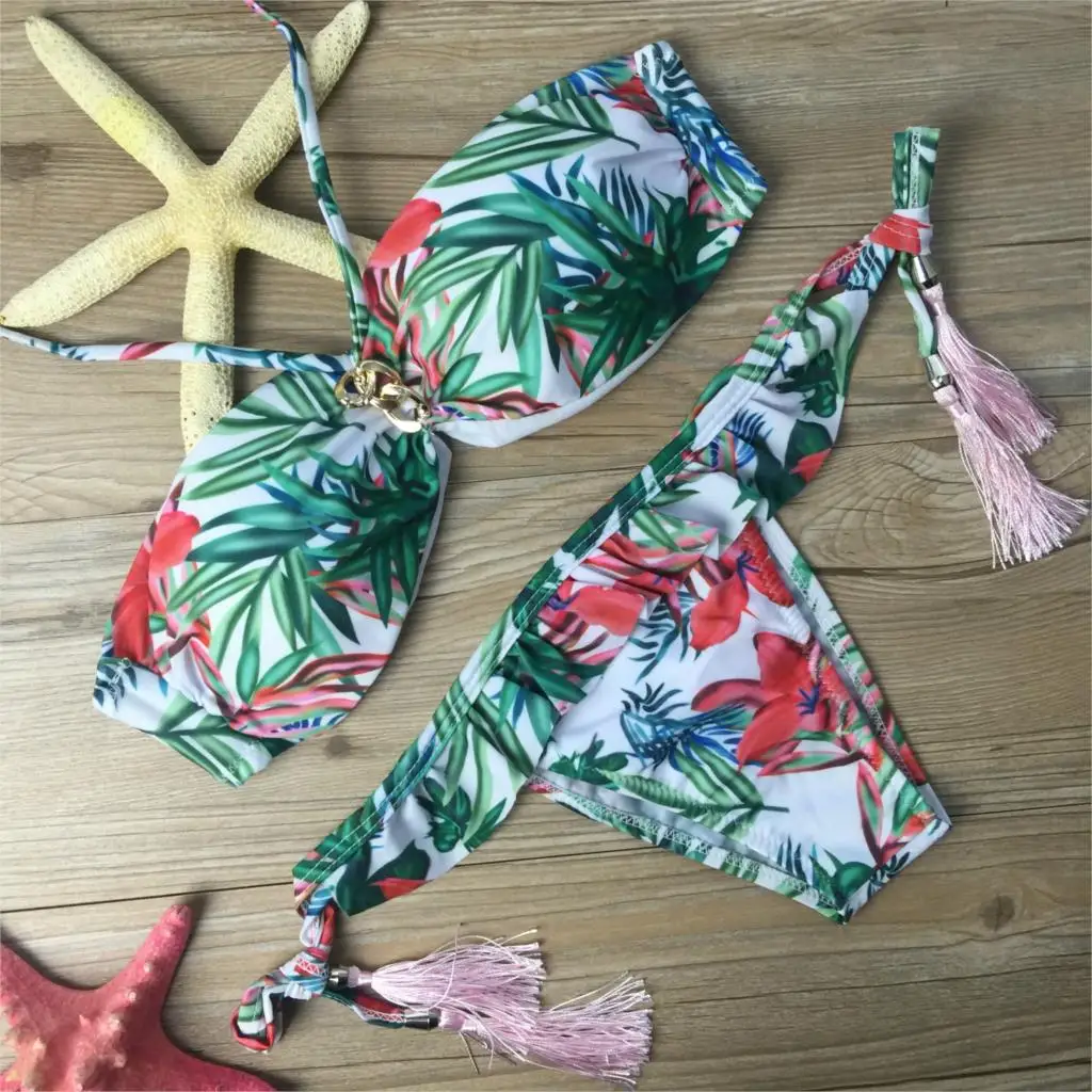 Print Floral Bikini Push Up Swimwear Women 2018 Summer Halter Bathing Suits Swimming Suit For Women Swimsuit Solid
Print Floral Bikini Push Up Swimwear Women 2018 Summer Halter Bathing Suits Swimming Suit For Women Swimsuit Solid