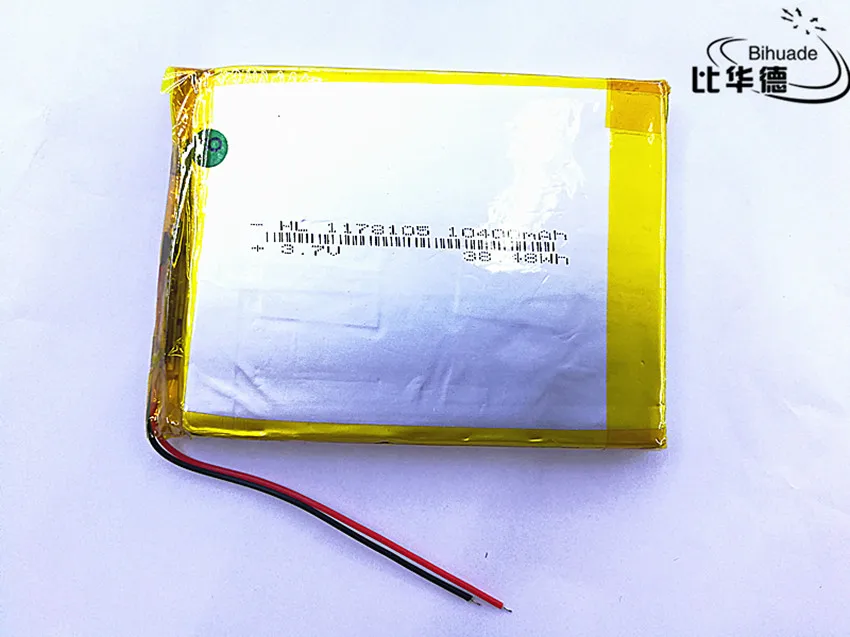 Liter energy battery rechargeable lipo battery cell 3.7 V 1178105 10400 mah tablet lithium polymer battery
Liter energy battery rechargeable lipo battery cell 3.7 V 1178105 10400 mah tablet lithium polymer battery