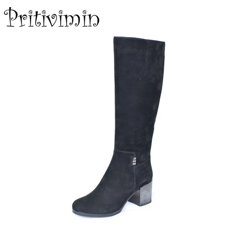 2018 New Fashion woman high heeled long boot winter warm lined shoe Ladies fashion kid suede leather footwear Pritivimin FN57
2018 New Fashion woman high heeled long boot winter warm lined shoe Ladies fashion kid suede leather footwear Pritivimin FN57