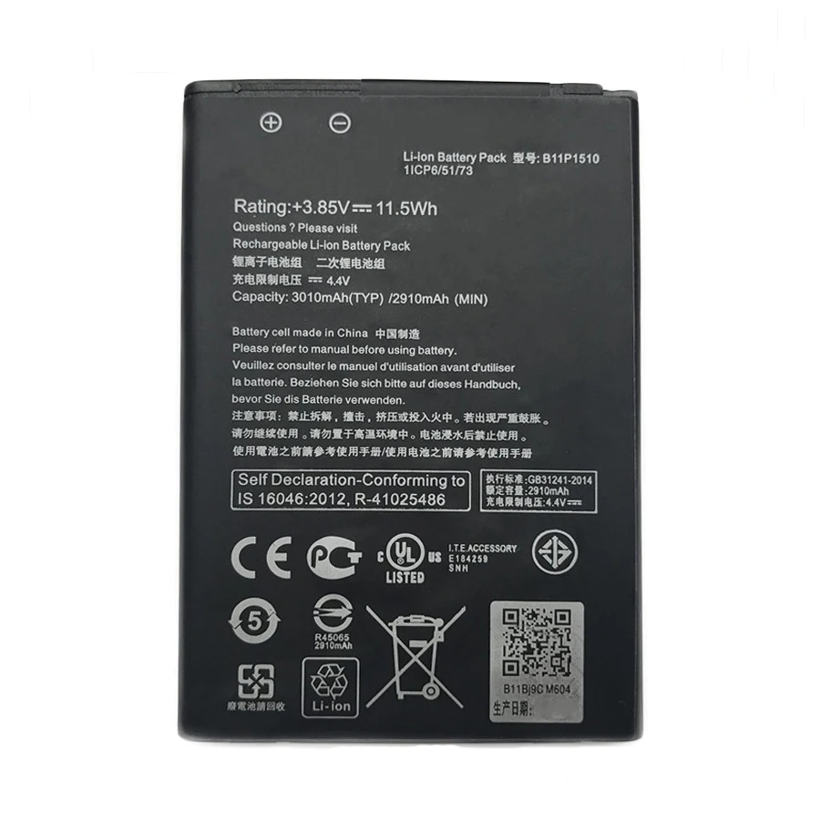 20pcs/lot Mobile internal Li-ion Battery B11P1510 For ASUS ZenFone Go TV ZB551KL X013DB 3010mAh cellPhone repalcement Battery
20pcs/lot Mobile internal Li-ion Battery B11P1510 For ASUS ZenFone Go TV ZB551KL X013DB 3010mAh cellPhone repalcement Battery