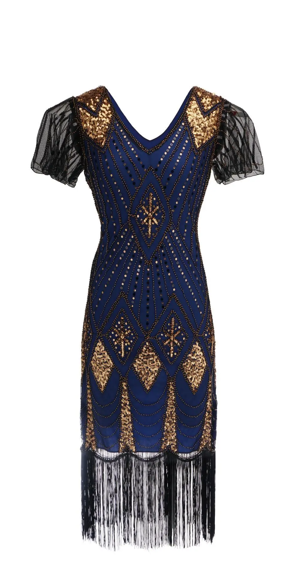 BacklakeGirls New Arrivals Vintage 1920s V Neck Sequin Sexy Evening Dresses Short Sleeves With Tassel For Women Formal Party
BacklakeGirls New Arrivals Vintage 1920s V Neck Sequin Sexy Evening Dresses Short Sleeves With Tassel For Women Formal Party