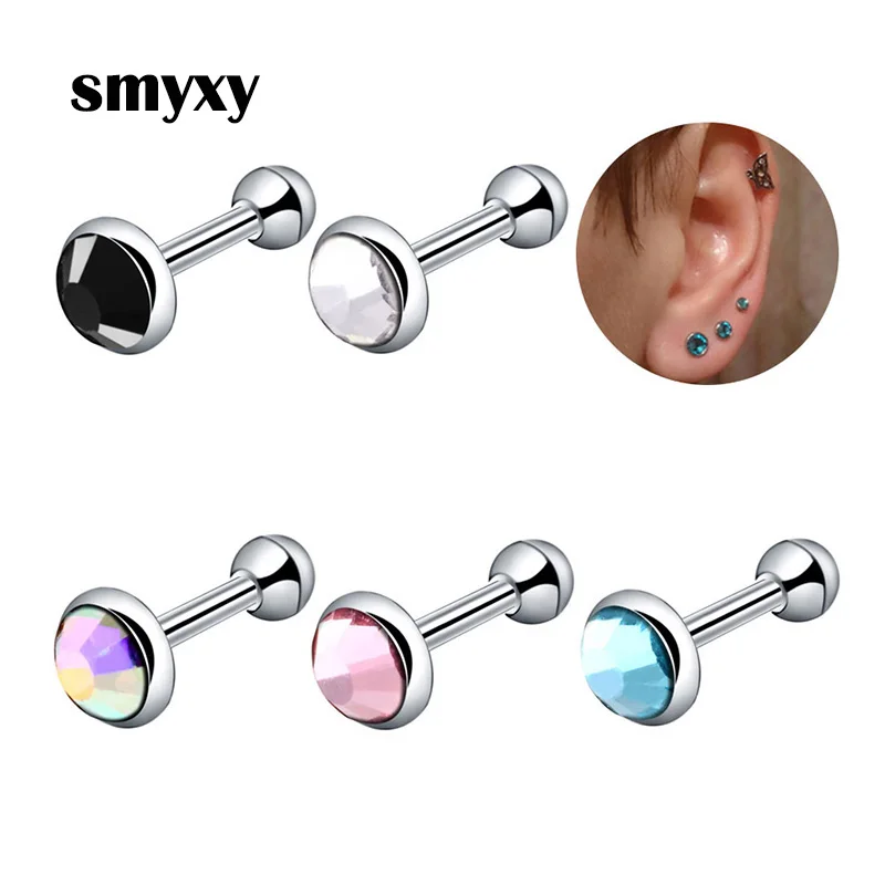 3pcs/set 3 4 5mm Men Women titanium/stainless steel Ear Studs Inlaid Crystals Tragus Earrings Cartilage Helix Ear Bone Nail
3pcs/set 3 4 5mm Men Women titanium/stainless steel Ear Studs Inlaid Crystals Tragus Earrings Cartilage Helix Ear Bone Nail