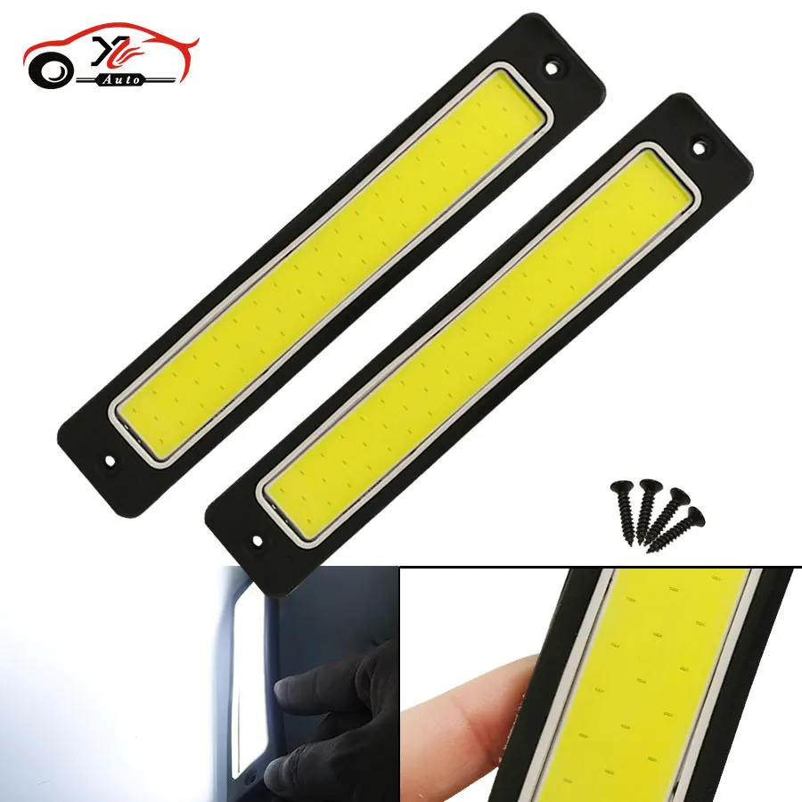 YCCPAUTO 2Pcs Flexible LED DRL COB Car Daytime Running Lights Waterproof White 12V LED Strip Light Auto Fog Lamp 190x35mm
YCCPAUTO 2Pcs Flexible LED DRL COB Car Daytime Running Lights Waterproof White 12V LED Strip Light Auto Fog Lamp 190x35mm