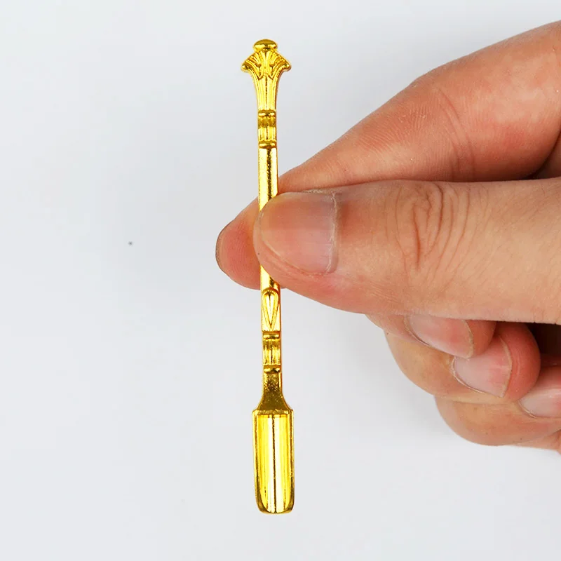 5 Pcs/Lot Gold Aluminum Alloy Snorter Snuff Bullet Spoon for Medicine Spoon Snuff Bottle Smoking Accessories
5 Pcs/Lot Gold Aluminum Alloy Snorter Snuff Bullet Spoon for Medicine Spoon Snuff Bottle Smoking Accessories