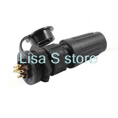 

Z108-6 AC 125V 4A 5-7mm Waterproof Cable Gland 6-Pin Connector Aviation Plug w Cap