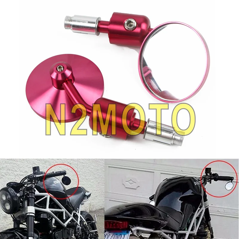 Cafe Racer 7/8" 22mm Or 1" 25mm Bar Rear End Mirrors Motorcycle Round Convex Rearview Mirror Side View Mirrors For Honda BWM
Cafe Racer 7/8" 22mm Or 1" 25mm Bar Rear End Mirrors Motorcycle Round Convex Rearview Mirror Side View Mirrors For Honda BWM