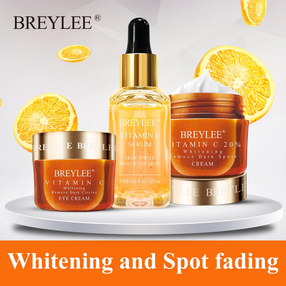 Breylee Vitamin C Whitening Cream Set Face Serum Eyes Cream Skin Care Facial Remove Dark Circles Fade Freckles Spots Melanin
Breylee Vitamin C Whitening Cream Set Face Serum Eyes Cream Skin Care Facial Remove Dark Circles Fade Freckles Spots Melanin