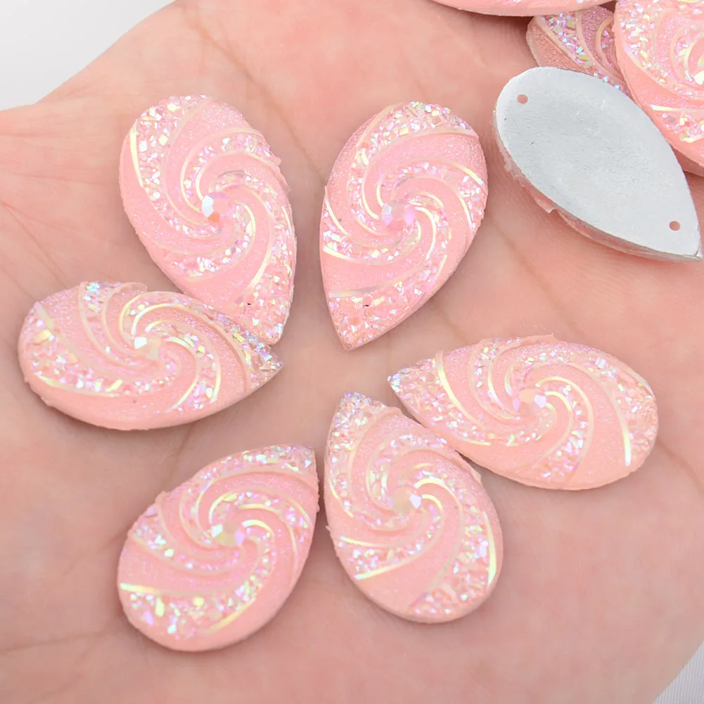 BOLIAO Hot 10Pcs 16*28mm (0.63*1.1 in) AB Color Drop Pink Whirlwind Flatback Resin Sew On Wedding/Home Decoration 2 Hole
BOLIAO Hot 10Pcs 16*28mm (0.63*1.1 in) AB Color Drop Pink Whirlwind Flatback Resin Sew On Wedding/Home Decoration 2 Hole