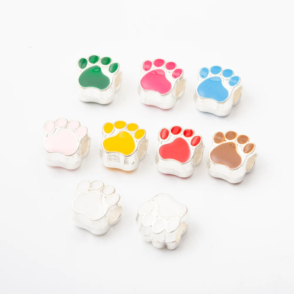 27pcs Fashion jewelry Metal enamel colorful Dog paw prints beads footmark charms for jewelry making 5901
27pcs Fashion jewelry Metal enamel colorful Dog paw prints beads footmark charms for jewelry making 5901