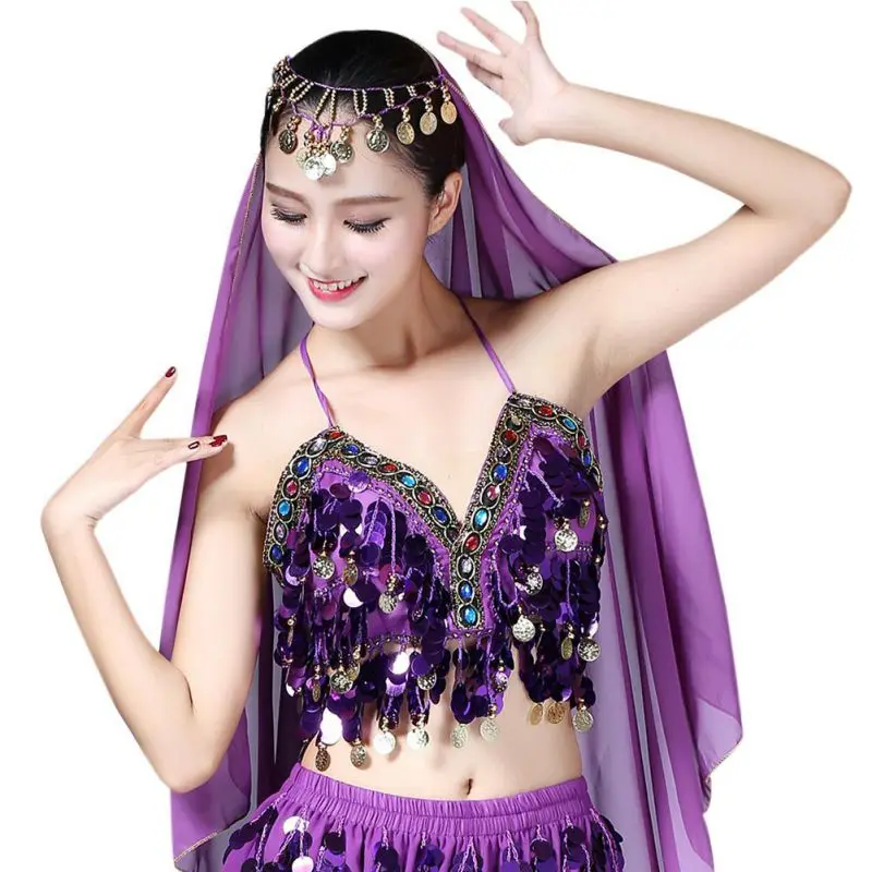 Sexy Women Sequin Halter Bra Top Salsa Belly Dance Boho Festival Club Tribal Top Colorful Beading Coins Tassel Lace Cami Top W2
Sexy Women Sequin Halter Bra Top Salsa Belly Dance Boho Festival Club Tribal Top Colorful Beading Coins Tassel Lace Cami Top W2