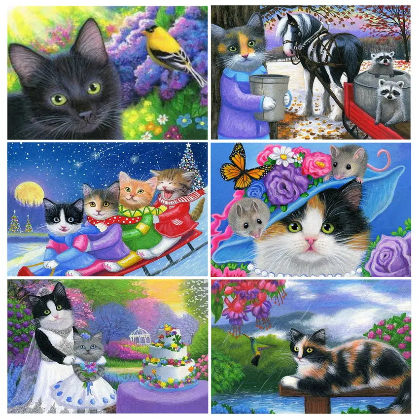 New diy Diamond Painting Cartoon Cats Full Square Round 5d Diamond Embroidery Rhinestone Decoration Painting Cat Children's Gift
New diy Diamond Painting Cartoon Cats Full Square Round 5d Diamond Embroidery Rhinestone Decoration Painting Cat Children's Gift