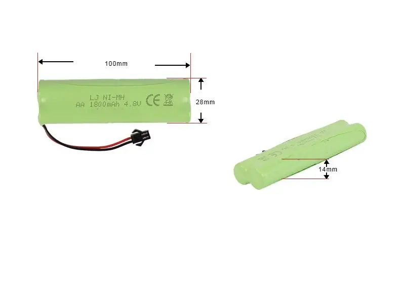 LEKYLUKY 4.8V 1800mah Ni-MH battery for R/C car R/C tank R/C boat R/C truck 2pcs/lot
LEKYLUKY 4.8V 1800mah Ni-MH battery for R/C car R/C tank R/C boat R/C truck 2pcs/lot