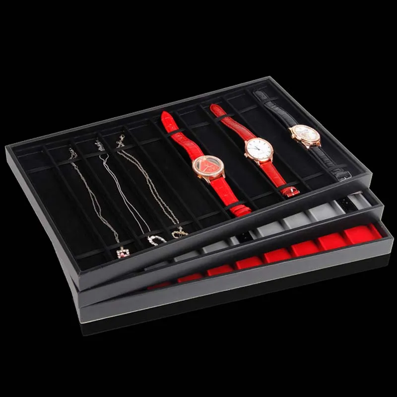 10 Grids Leather Necklace Display Tray Bracelet Display Holder Npendant Tray Display Plate Watch Display Shelf
10 Grids Leather Necklace Display Tray Bracelet Display Holder Npendant Tray Display Plate Watch Display Shelf