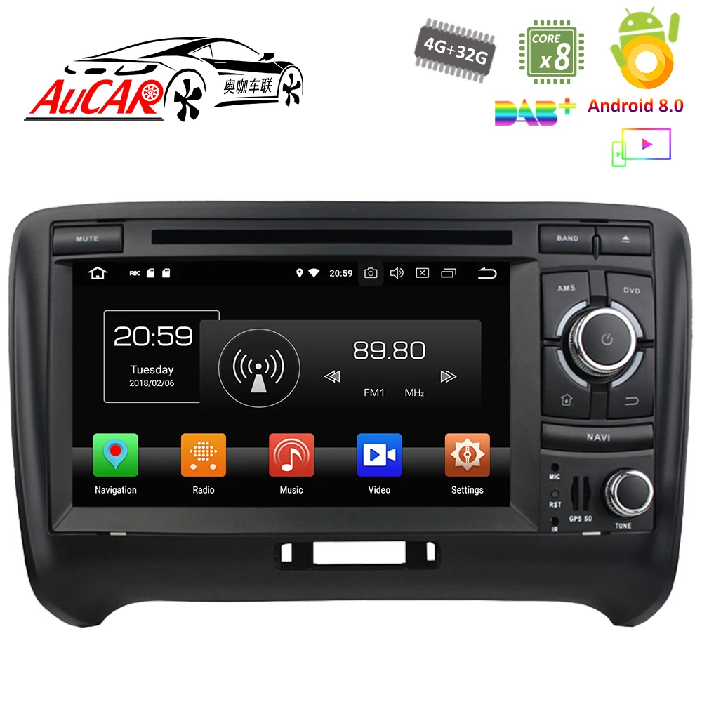 Car DVD Android 8.0 for Audi TT 2006 - 2013 4GB RAM 7"Car GPS Multimedia system HD Bluetooth GPS Radio WIFI 4G Stereo AUX
Car DVD Android 8.0 for Audi TT 2006 - 2013 4GB RAM 7"Car GPS Multimedia system HD Bluetooth GPS Radio WIFI 4G Stereo AUX