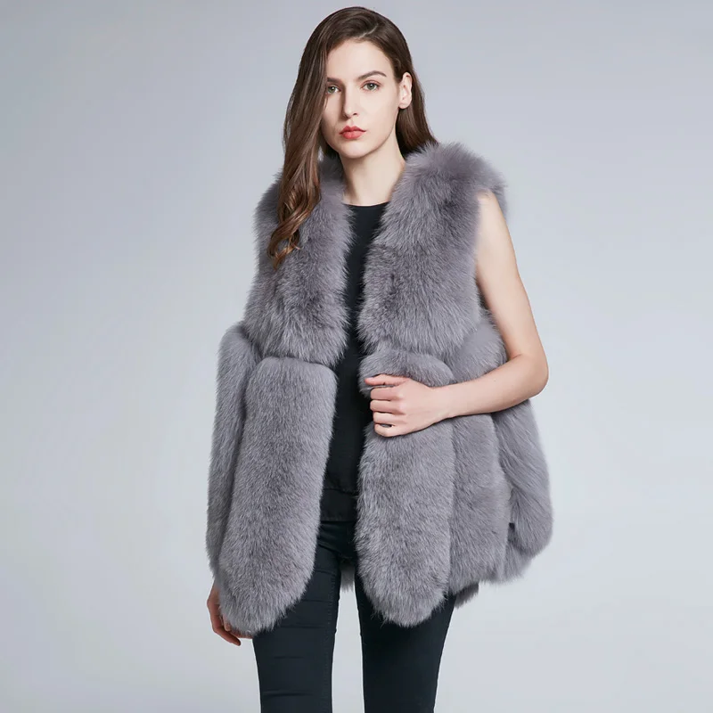 JKP Winter Real Fox Vest Youth Fashion Warmth Natural Fur Solid Color V-neck Sleeveless Suitable For Indoor And Outdoor
JKP Winter Real Fox Vest Youth Fashion Warmth Natural Fur Solid Color V-neck Sleeveless Suitable For Indoor And Outdoor