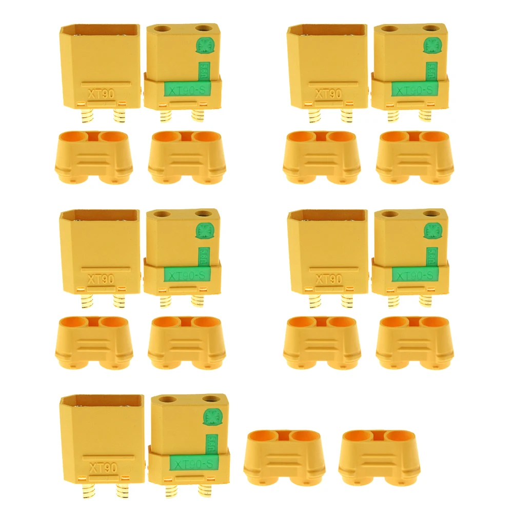Amass XT90-S XT90S Bullet Connector Plug Male Female Gold-plated Prevent Sparks for RC Lipo Battery
Amass XT90-S XT90S Bullet Connector Plug Male Female Gold-plated Prevent Sparks for RC Lipo Battery