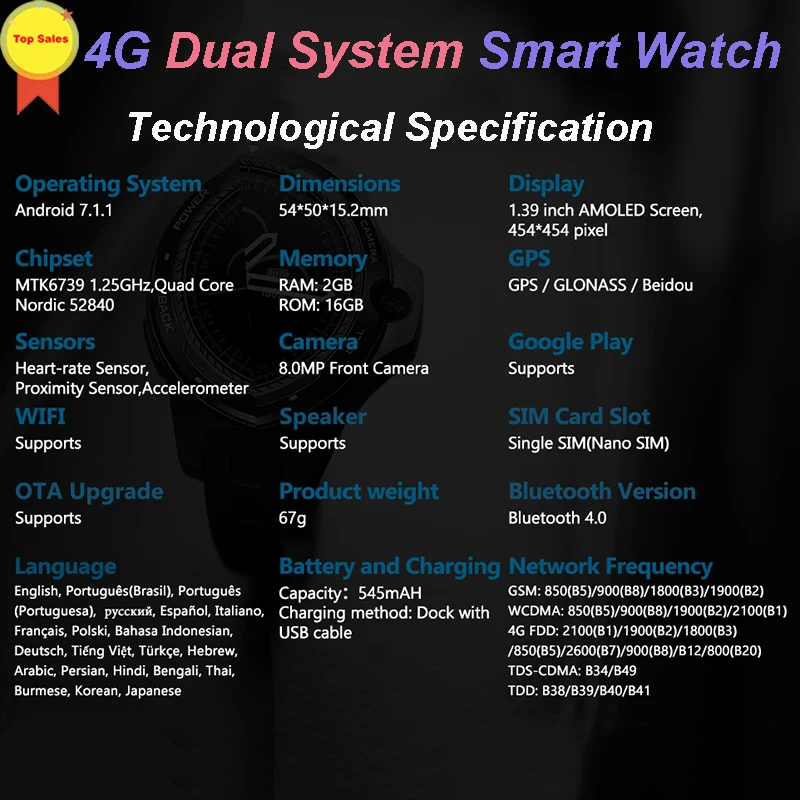 2019 4G Original Zeblaze Smart Watch 1.39" 2GB+16GB 8MP Front Camera MTK Nordic Heart Rate Monitor men Watches for IOS xiaomi
2019 4G Original Zeblaze Smart Watch 1.39" 2GB+16GB 8MP Front Camera MTK Nordic Heart Rate Monitor men Watches for IOS xiaomi
