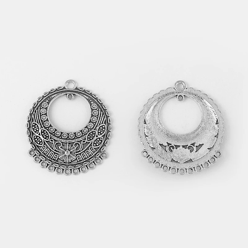 6Pcs Tibetan Silver Filigree Large Open Round Flower Charm Pendant For Jewelry Marking Diy Finding 34*38.5mm
6Pcs Tibetan Silver Filigree Large Open Round Flower Charm Pendant For Jewelry Marking Diy Finding 34*38.5mm