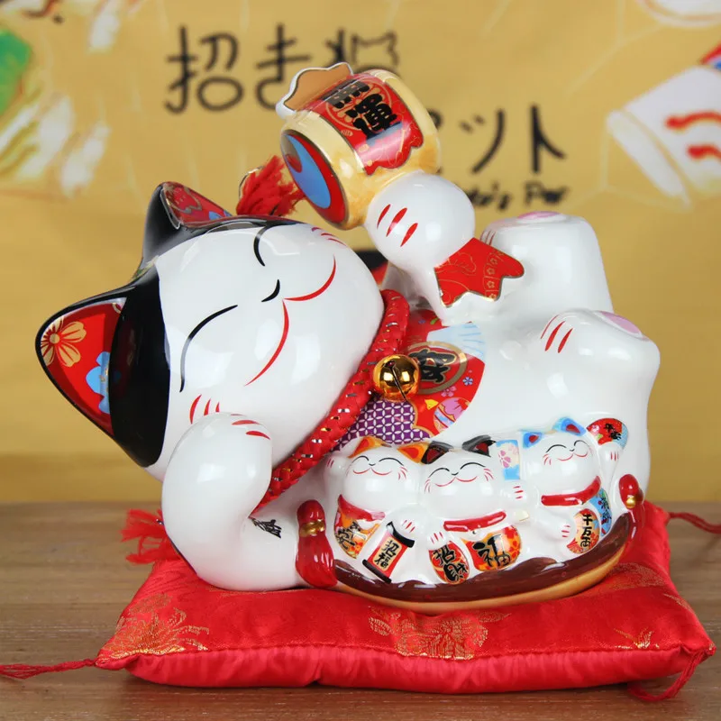 Big Size 8 Inch Chinese Style Lucky Cat Piggy Box Ornament Modern Home Decoration Lucky Cat Coin Saving Box Creative Money Bank
Big Size 8 Inch Chinese Style Lucky Cat Piggy Box Ornament Modern Home Decoration Lucky Cat Coin Saving Box Creative Money Bank