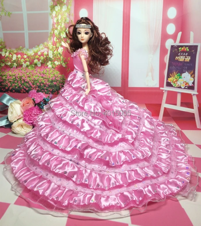 GUANNUO TOY 2018 Saleaman Новое поступление Одежда для кукол красивое свадебное платье