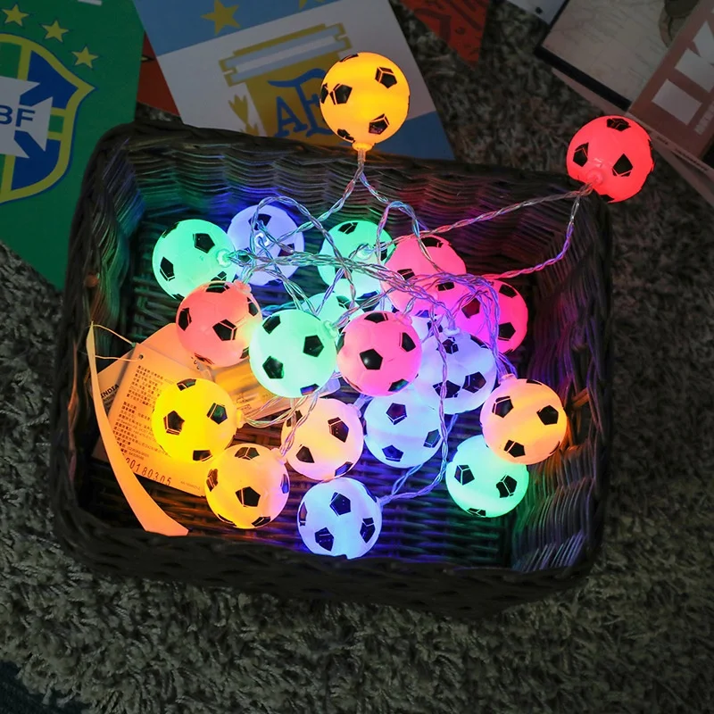 1M 10LED/2M 20LED Creative Football Decorative String Lights Small Lanterns Hanging LED String Lights For Home/Party Decoration
1M 10LED/2M 20LED Creative Football Decorative String Lights Small Lanterns Hanging LED String Lights For Home/Party Decoration