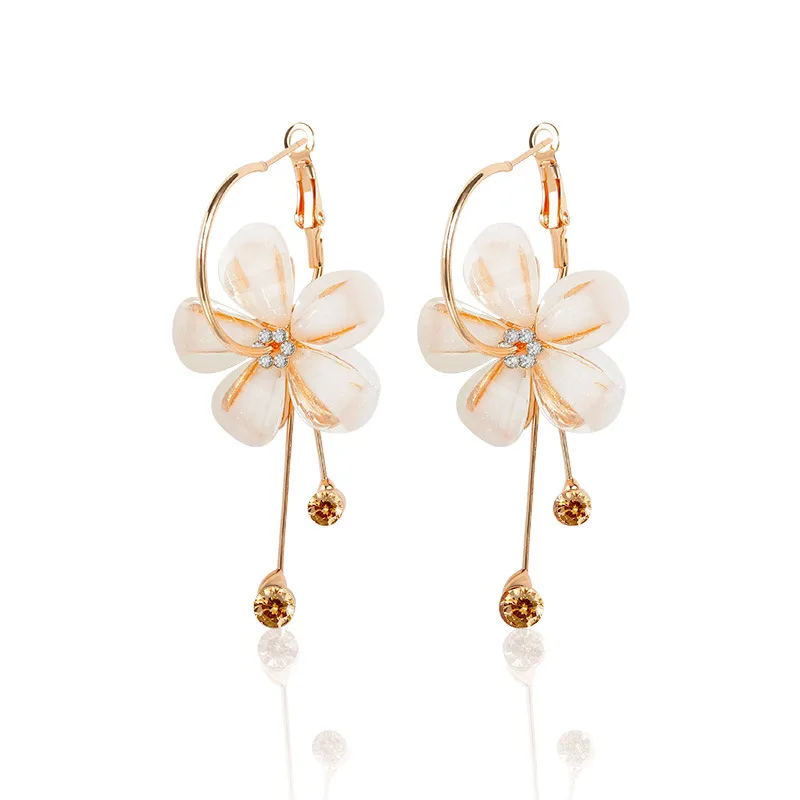 Double Golden Crystal Pendant Clear Opal Stone Flower Golden Hoop Women Dangle Earrings Drop Earrings
Double Golden Crystal Pendant Clear Opal Stone Flower Golden Hoop Women Dangle Earrings Drop Earrings