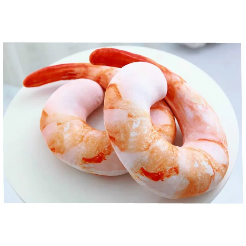 High Quality Creative 3D Simulation Shrimp Neck U Cushion Pillow Vivid Shrimp Nap Pillow Plush Dolls for Birthday Gifts
High Quality Creative 3D Simulation Shrimp Neck U Cushion Pillow Vivid Shrimp Nap Pillow Plush Dolls for Birthday Gifts