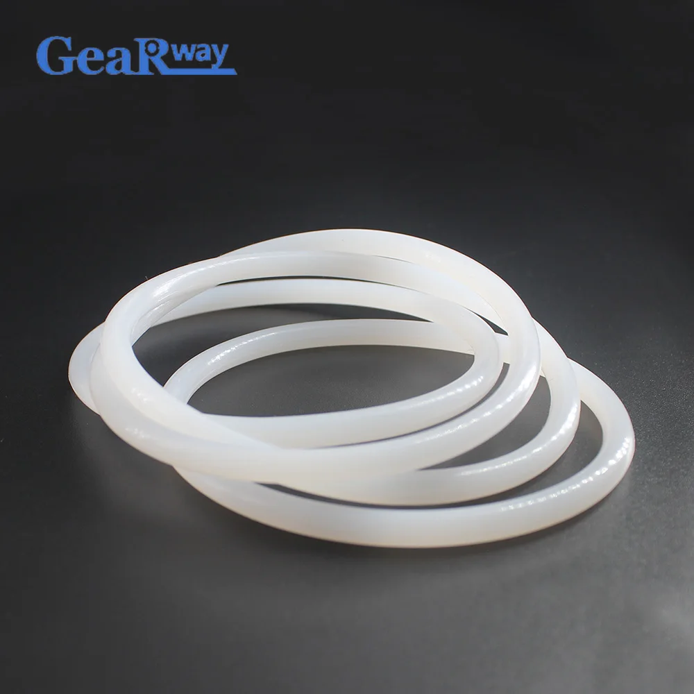 

Gearway Semitransparent Silicon O Ring Seal Gasket 4mm CS Food Grade O Ring Seal 140/145/150/155/160/200mm OD VMQ O Ring Sealing