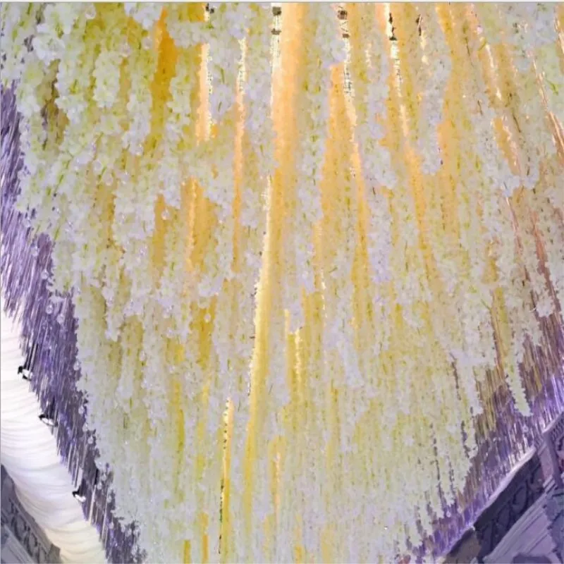 34cm length/pcs Artificial Wisteria Flower Vine Handmade Hanging Garland Wedding Home Decorative Rattan Event Props
34cm length/pcs Artificial Wisteria Flower Vine Handmade Hanging Garland Wedding Home Decorative Rattan Event Props