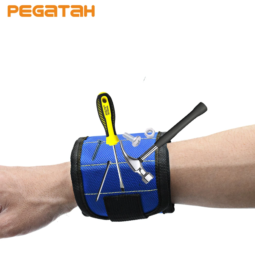 Magnetic Wristband With 5pcs Strong Magnets For Holding Screw Nails Drill Bits Great For Your Tool Bag For Auto Repair DIY Tool
Magnetic Wristband With 5pcs Strong Magnets For Holding Screw Nails Drill Bits Great For Your Tool Bag For Auto Repair DIY Tool