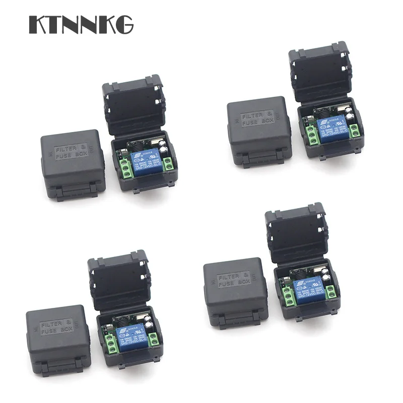 4pcs 433 Mhz Universal Wireless Remote Control Switch DC 12V 1CH Relay Receiver Module Electronic Lock Control
4pcs 433 Mhz Universal Wireless Remote Control Switch DC 12V 1CH Relay Receiver Module Electronic Lock Control