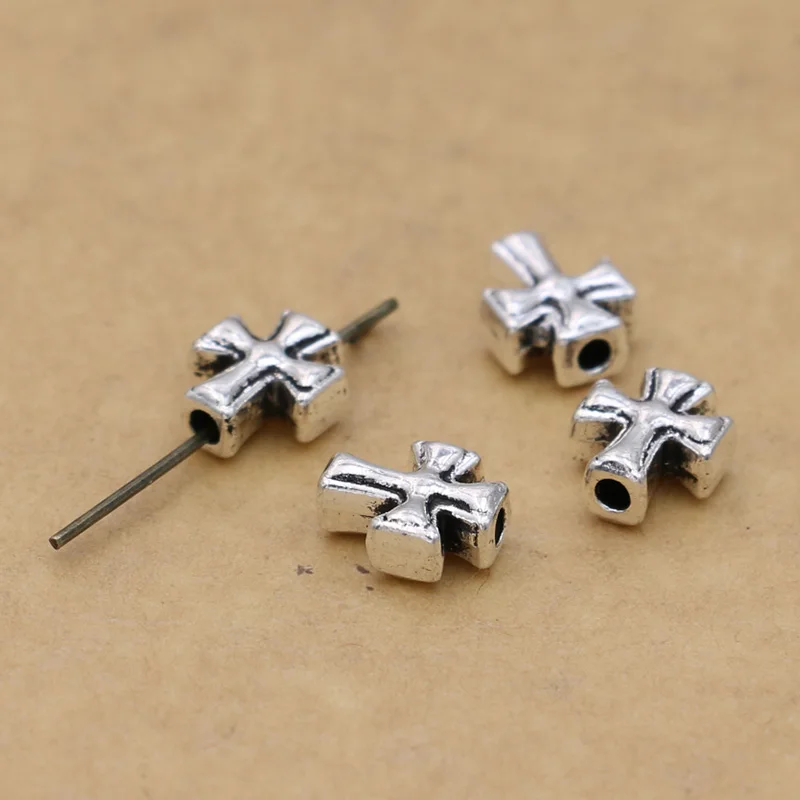 JAKONGO Antique Silver Plated Cross Loose Beads Spacer Beads for Jewelry Making Men Bracelet Jewelry Accessories 10x8mm
JAKONGO Antique Silver Plated Cross Loose Beads Spacer Beads for Jewelry Making Men Bracelet Jewelry Accessories 10x8mm