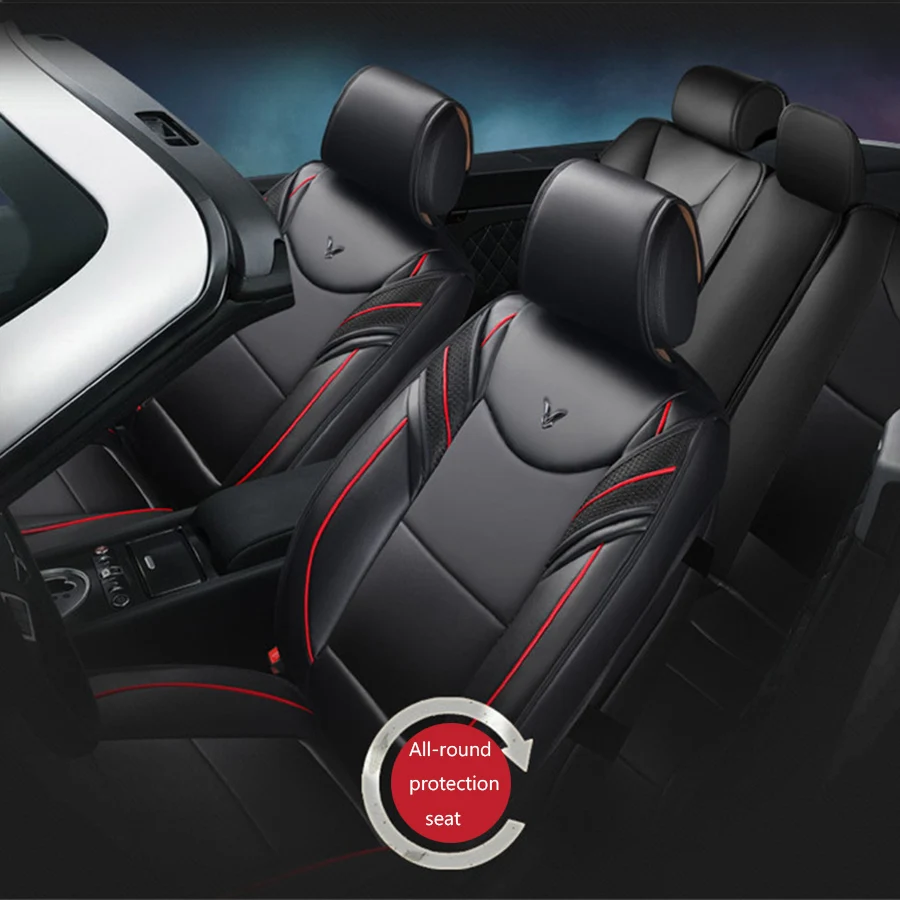 5-Seats 6D Luxury PU leather car cushion seat covers car-styling Full Surrounded Front+Rear Cushion Black all seasons
5-Seats 6D Luxury PU leather car cushion seat covers car-styling Full Surrounded Front+Rear Cushion Black all seasons