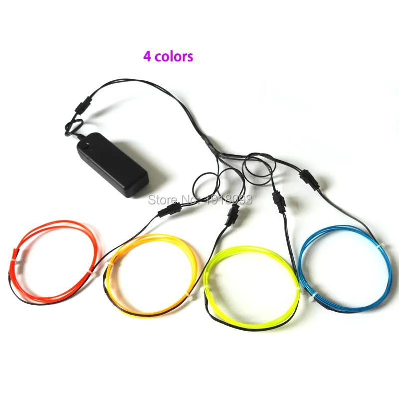 High quality 1.3mm 1M 4pieces 10 colors Choice EL wire light-up Toys flexible LED Strip cold light For House Costume decoration
High quality 1.3mm 1M 4pieces 10 colors Choice EL wire light-up Toys flexible LED Strip cold light For House Costume decoration